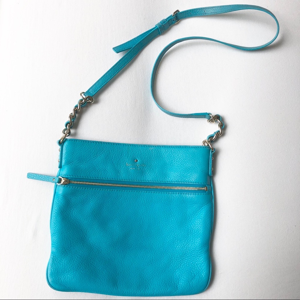 🦋 Kate Spade Aqua Leather Crossbody 🦋